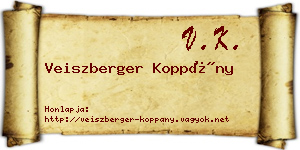 Veiszberger Koppány névjegykártya